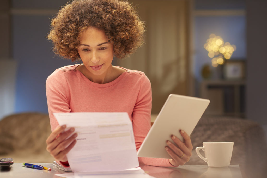 Energy Bills Woman