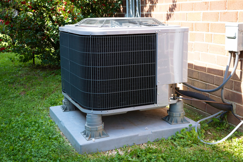 new hvac unit installed on the side of a house.