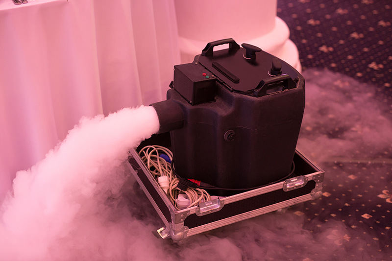 Fog Machine on the floor