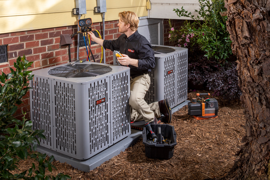 Evaluating outdoor HVAC unit