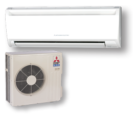Mitsubishi Wall-Mounted Ductless Mini-Split Heat Pump
